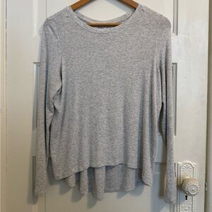 Athleta Gray Long Sleeve Top